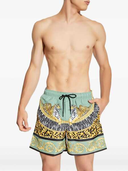 Bermude Versace Wild Cats Beach Bermuda Shorts MULTICOLOUR Barbati (BM 18926338) 3