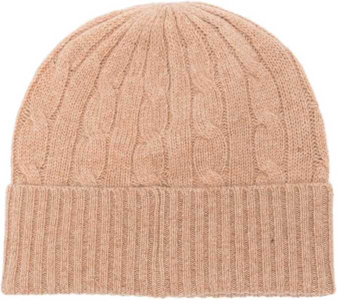 Caciuli Ralph Lauren Braided Wool And Cashmere Beanie BEIGE Femei (BM 18926365) 2