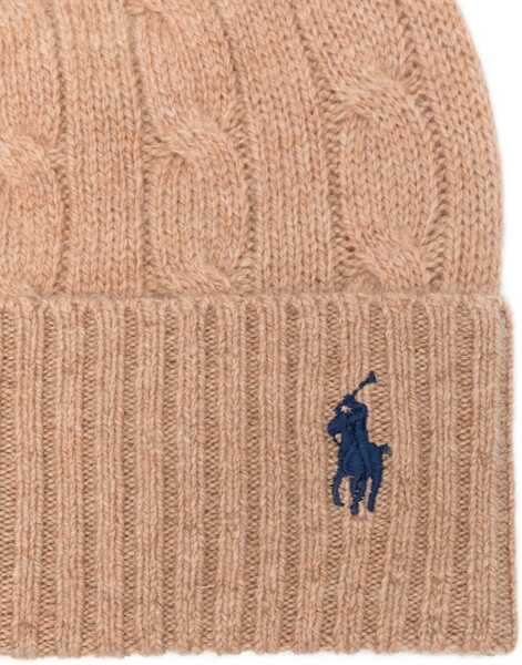 Caciuli Ralph Lauren Braided Wool And Cashmere Beanie BEIGE Femei (BM 18926365) 3