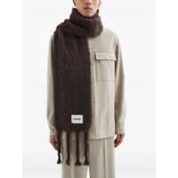 Esarfe Jil Sander Dama - Esarfe Jil Sander Wool Blend Scarf BORDEAUX Femei (BM 18926371) - B-mall.ro