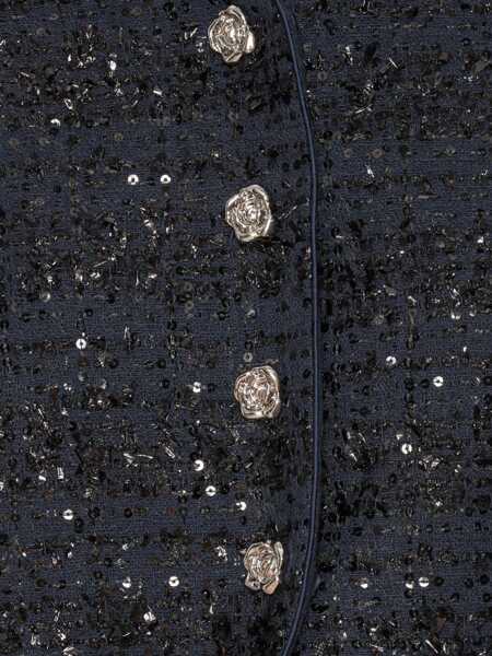 Geci ROTATE Birger Christensen Rotate Birger Christensen Boucl Short Blazer BLUE Femei (BM 18926811) 5