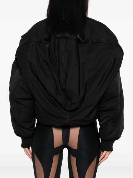 Geci Jean Paul Gaultier Jean Paul Gaultier The Hooded Bomber Jacket Black Femei (BM 18927201) 4