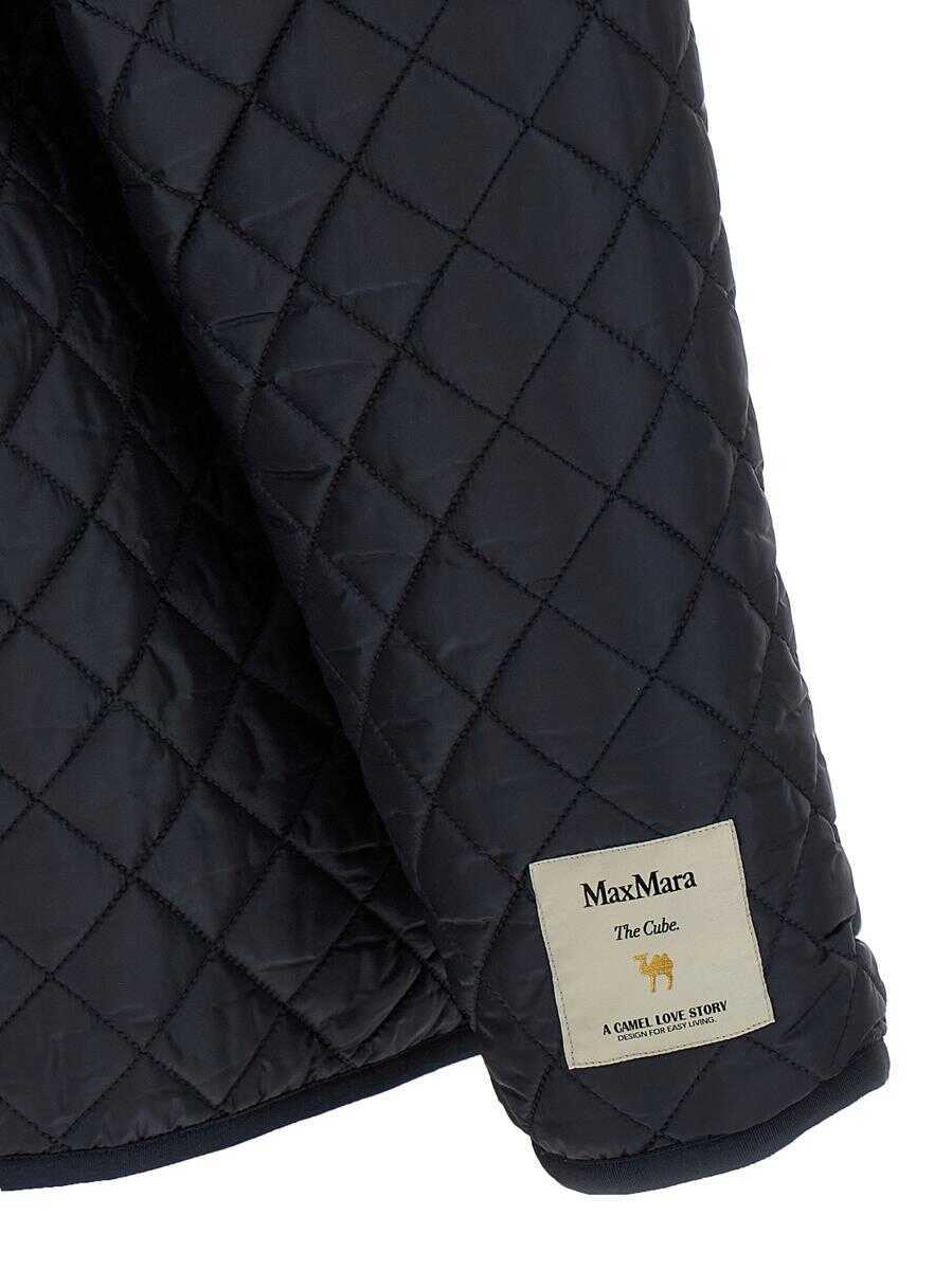 Geci Max Mara Max Mara The Cube Leo Reversible Jacket BLUE Femei (BM 18927330) 5