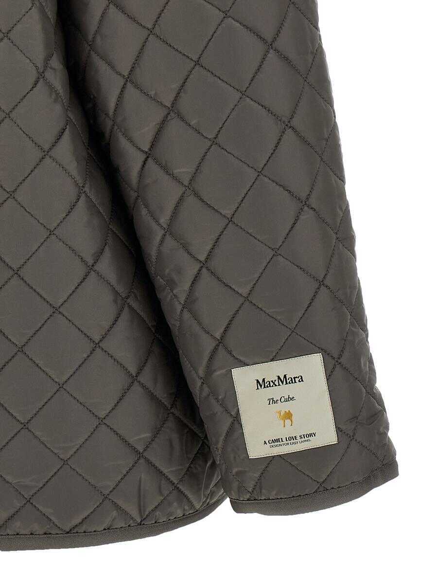 Geci Max Mara Max Mara The Cube Leo Reversible Jacket GRAY Femei (BM 18927354) 5