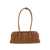 OSOI 'Boat Wide Mini' Brown Shoulder Bag With Round Handles And Logo Lettering On The Front In Nubuck Leather Woman Beige