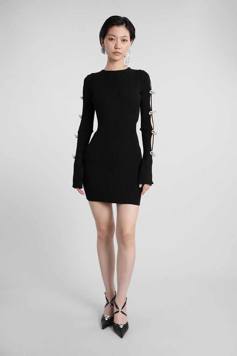 Rochii MACH & MACH Mach & Mach Mini Dress Black Femei (BM 18927657) 1