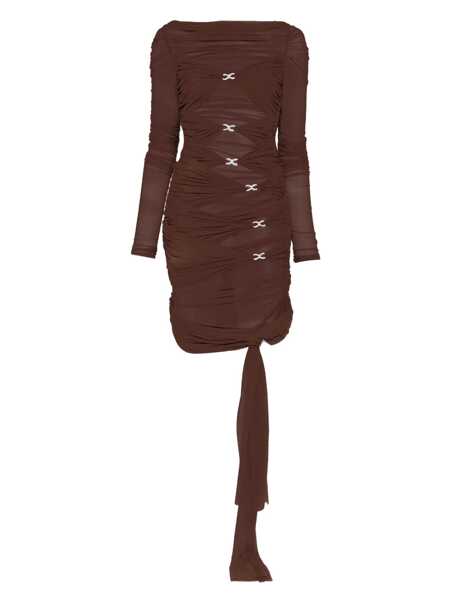 Rochii MACH & MACH Mach & Mach Mini Dress BROWN Femei (BM 18927660) 1