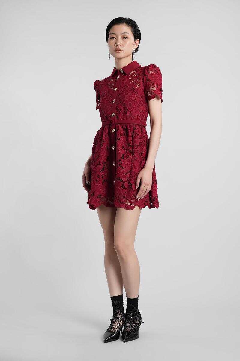 Rochii Self-Portrait Self-Portrait Mini Dress Red Femei (BM 18927678) 4