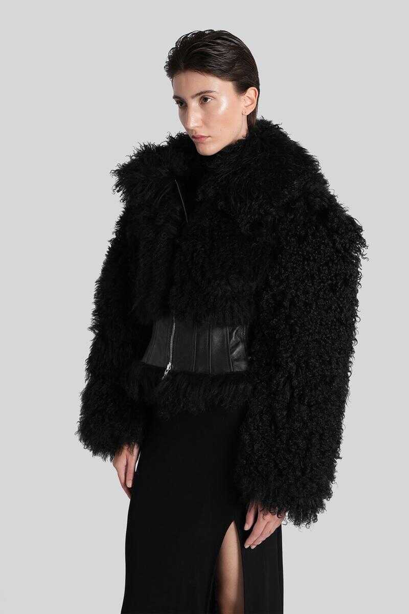 Geci Blumarine Blumarine Fur & Shearling Black Femei (BM 18927750) 4