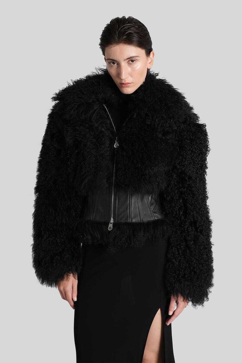 Geci Blumarine Blumarine Fur & Shearling Black Femei (BM 18927750) 1