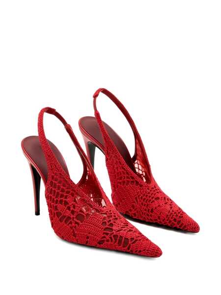 Pantofi cu toc Magda Butrym Magda Butrym Crochet Slingback RED Femei (BM 18927768) 2