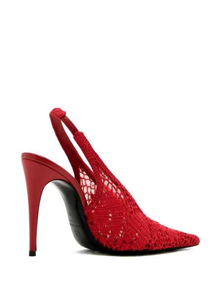 Pantofi cu toc Magda Butrym Magda Butrym Crochet Slingback RED Femei (BM 18927768) 4