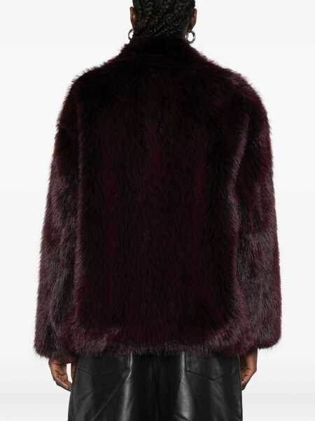 Geci Patrizia Pepe Patrizia Pepe Pelliccia PURPLE RED FUR Femei (BM 18928029) 3