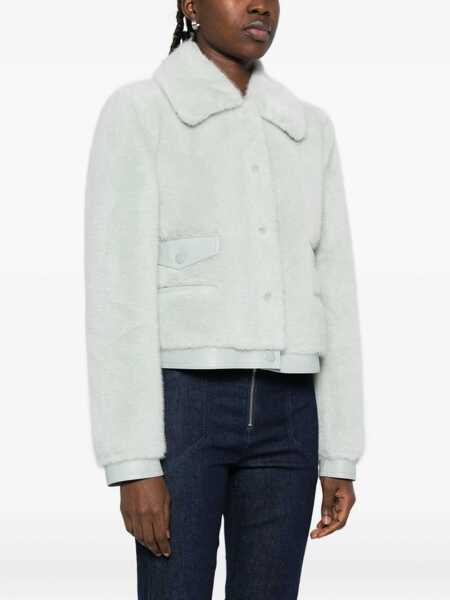 Geci Patrizia Pepe Patrizia Pepe Pelliccia ACQUA GRAY Femei (BM 18928032) 3