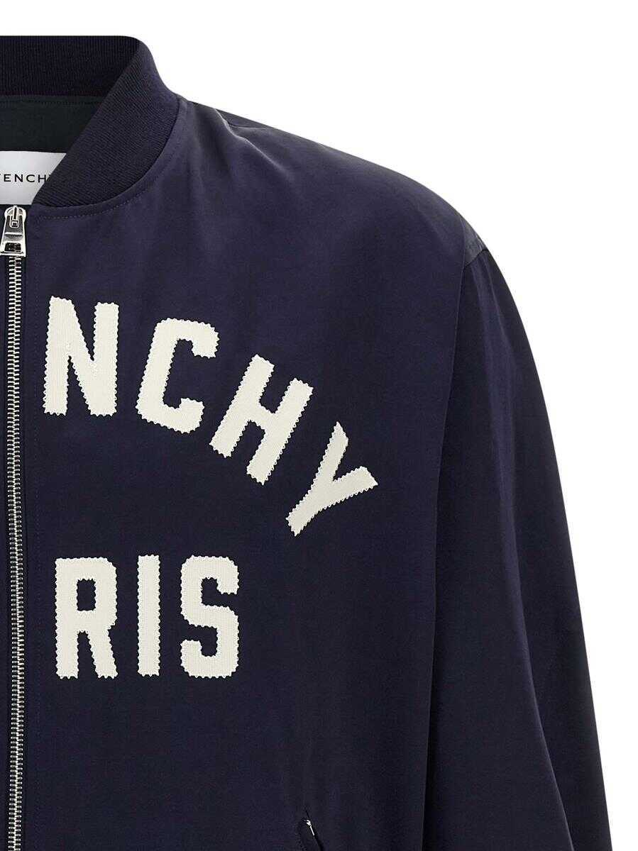 Geci Givenchy Givenchy Logo Bomber Jacket BLUE Barbati (BM 18928176) 3