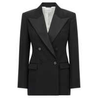 Sacouri Givenchy Satin Lapel Blazer Femei