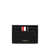 Thom Browne Thom Browne Double Sided Card Holder With Rwb Gg Tab In Pebble Grain Leather Accessories Black