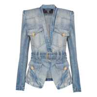 Sacouri Balmain Denim Blazer Femei
