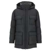 Geci de iarna Brunello Cucinelli Knitted Neck Down Jacket Femei