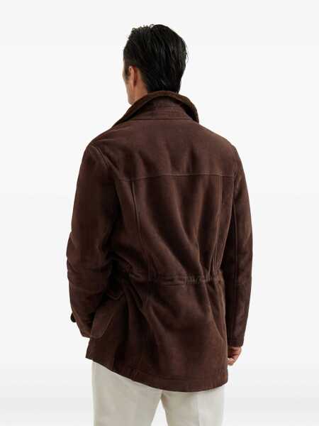 Geci Brunello Cucinelli Brunello Cucinelli Parka Model Sheepskin Jacket BROWN Barbati (BM 18929508) 4