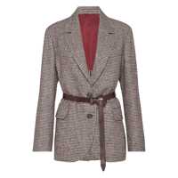 Sacouri Brunello Cucinelli Houndstooth Blazer Femei