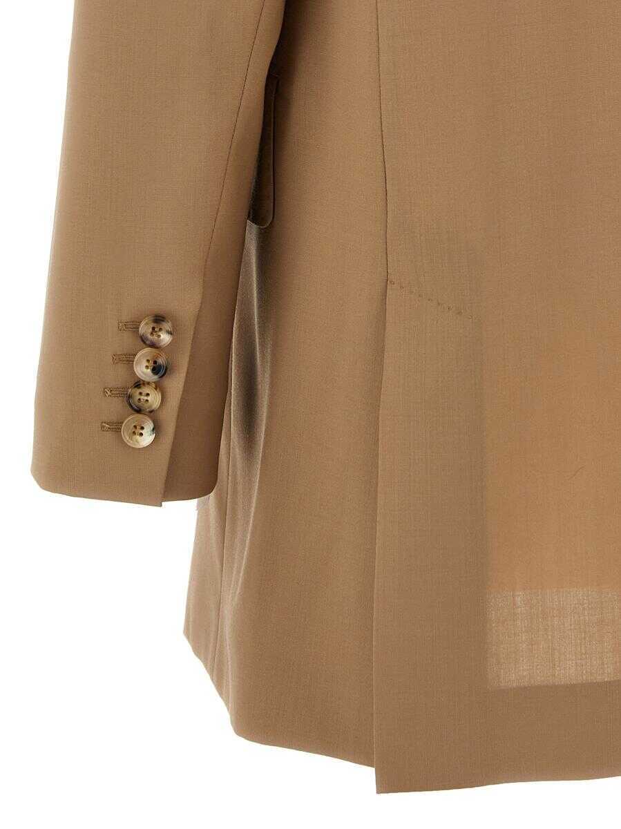Geci Max Mara Max Mara Nebbie Blazer Beige Femei (BM 18929619) 4