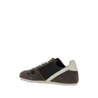 Sneakers Rick Owens Dama - Sneakers Rick Owens Black Low-Top Sneakers With Suede Inserts In Leather Woman Black Femei (BM 18929799) - B-mall.ro