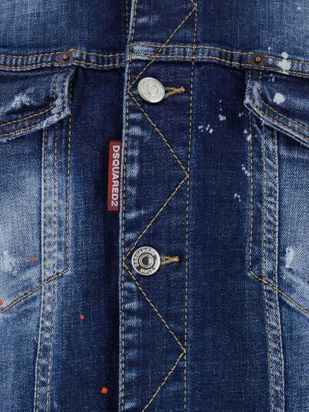 Geci DSQUARED2 DSQUARED2 Dan Jean Jacket BLUE Barbati (BM 18929901) 3