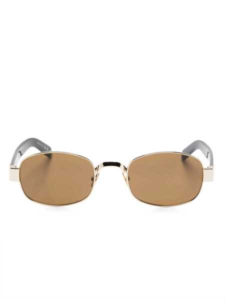 Ochelari de soare Saint Laurent SAINT LAURENT Sunglasses GOLD BLACK BROWN Femei (BM 18929979) 1