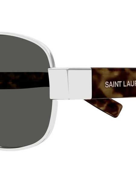 Ochelari de soare Saint Laurent SAINT LAURENT Sunglasses SILVER HAVANA GREY Femei (BM 18929982) 3