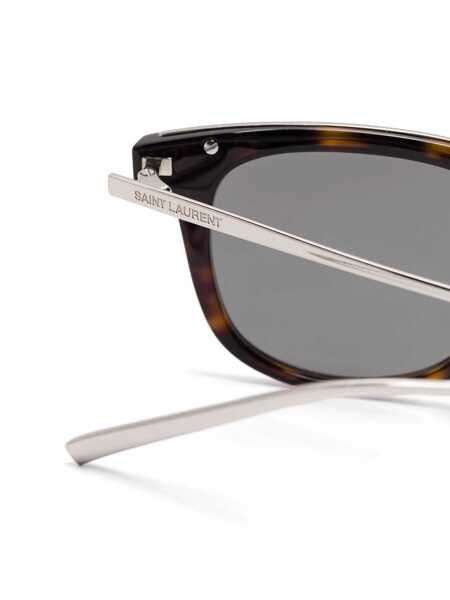 Ochelari de soare Saint Laurent SAINT LAURENT Sunglasses HAVANA SILVER GREY Femei (BM 18929988) 3