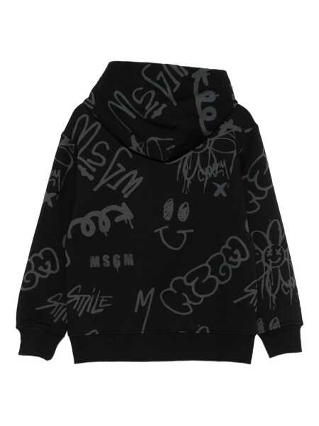 Bluze de trening MSGM HOODIE  BOY Black   Baieti (BM 18930297) 2