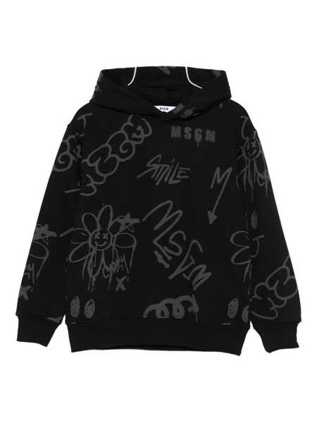 Bluze de trening MSGM HOODIE  BOY Black   Baieti (BM 18930297) 1