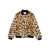 MSGM ANIMALIER FUR BOMBER GIRL Beige