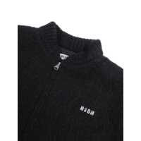 Jachete pentru Fete - Jachete MSGM KNIT BOUCLE BOMBER GIRL Black   Fete (BM 18930306) - B-mall.ro