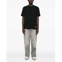 Tricouri MAISON KITSUNÉ pentru Barbati - Tricouri MAISON KITSUN Cotton T-Shirt with logo patch BLACK Barbati (BM 18930445) - B-mall.ro