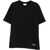 MAISON KITSUN&Eacute; Cotton T-Shirt with logo patch BLACK