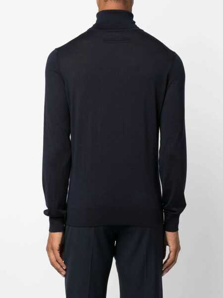 Pulovere ZEGNA Cashmere turtleneck Sweater NAVY BLU Barbati (BM 18930454) 4