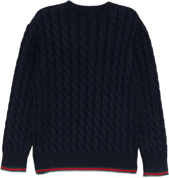Pulovere Gucci Wool Sweater for Boy OLTREMARE/GREEN/RED Baieti (BM 18930457) 2