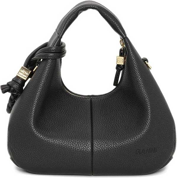 Genti de mana Ganni Hobo mini Handbag BLACK Femei (BM 18930466) 2