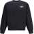 MAISON KITSUN&Eacute; Cotton Sweatshirt wih logo BLACK/WHITE