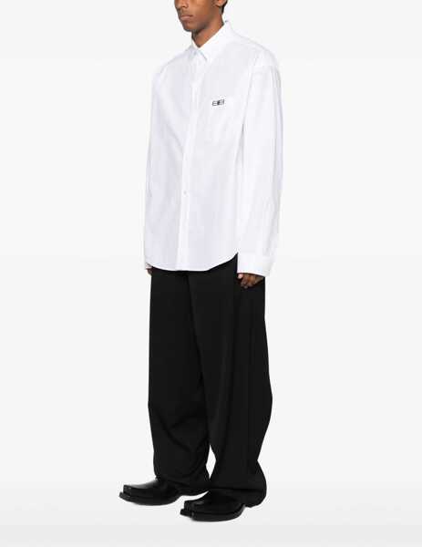 Tricouri Balenciaga Oversized cotton Shirt WHITE Barbati (BM 18930484) 3