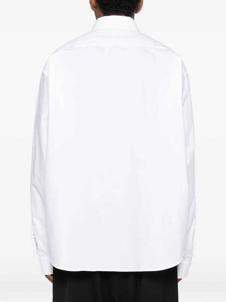 Tricouri Balenciaga Oversized cotton Shirt WHITE Barbati (BM 18930484) 4
