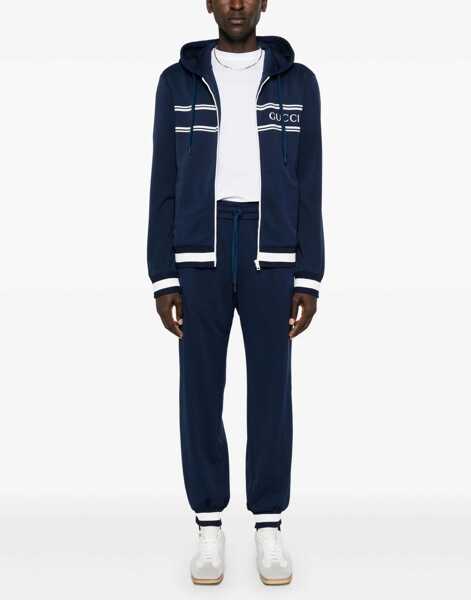 Bluze de trening Gucci Jersey Hoodie BLACK IRIS Barbati (BM 18930514) 2