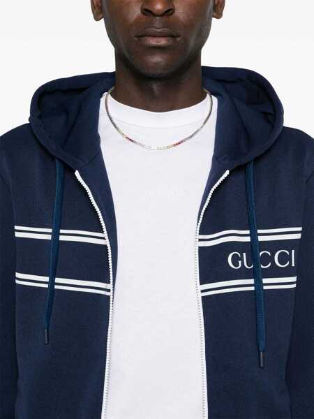 Bluze de trening Gucci Jersey Hoodie BLACK IRIS Barbati (BM 18930514) 5