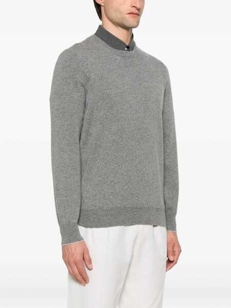 Pulovere Brunello Cucinelli Cashmere Sweater GRIGIO SCUROCIOTTOLO Barbati (BM 18930517) 3