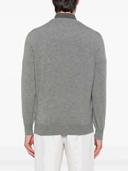 Pulovere Brunello Cucinelli Cashmere Sweater GRIGIO SCUROCIOTTOLO Barbati (BM 18930517) 4