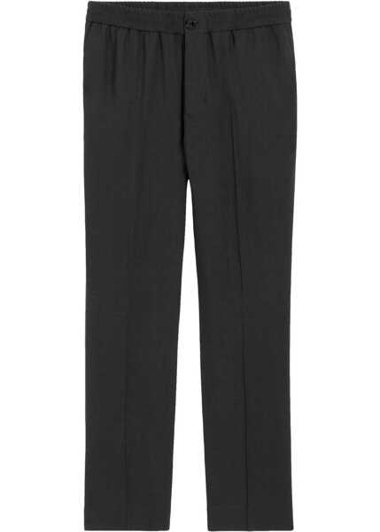 Pantaloni casual AMI Paris Elasticized waist Pants ANTHRACITE Barbati (BM 18930526) 1