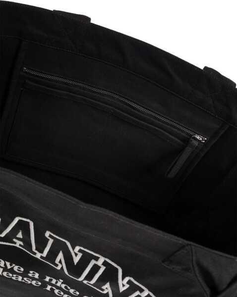 Genti de umar Ganni XXL Canvas Tote Bag PHANTOM Femei (BM 18930529) 5