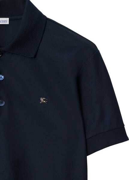 Tricouri Polo Burberry Cotton polo Shirt NAVY Barbati (BM 18930565) 2